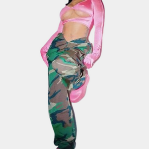 Women's Cargo Camouflage Pants