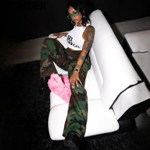 Women's Cargo Camouflage Pants