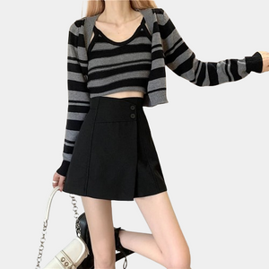 Womens Cargo Mini Skirt