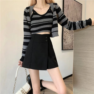 Womens Cargo Mini Skirt