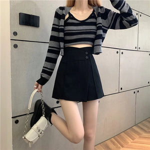 Womens Cargo Mini Skirt
