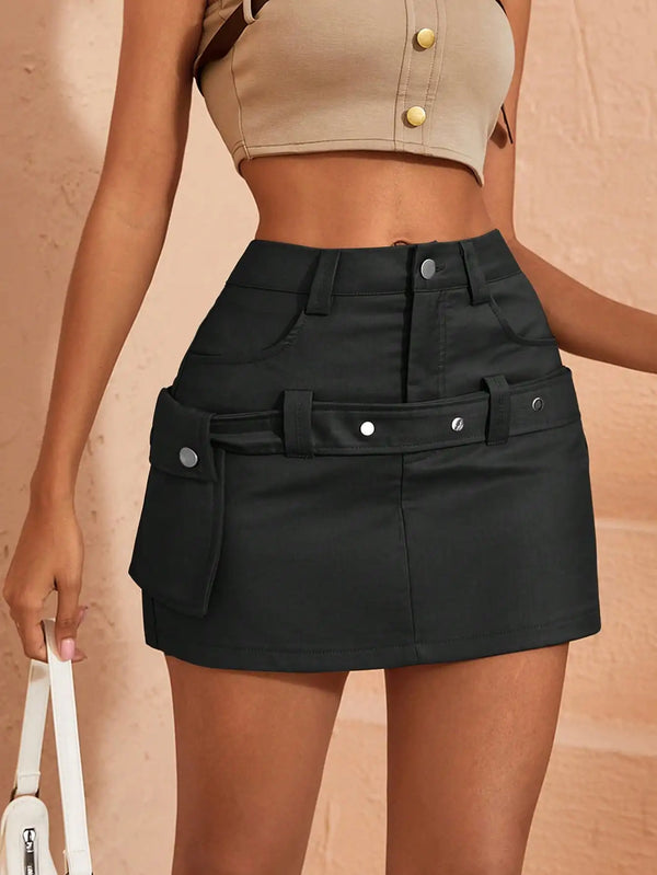 Women's Cargo Skirt With Pockets