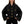 Women's Denim Black Jacket - product view on white background