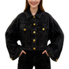 Women's Denim Black Jacket