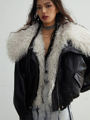 Women's Faux Fur Black Jacket