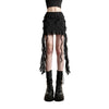 Women's Goth Mini Skirt Black