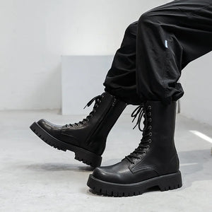 Women's Lace Up Ankle Boots Black
