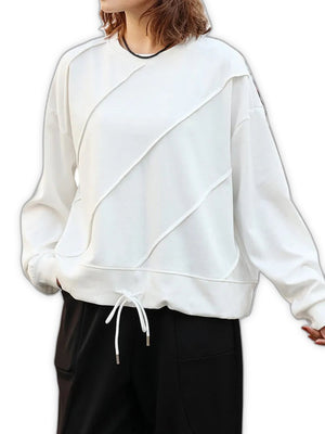 Womens Lightweight Sweatshirt - product view on white background