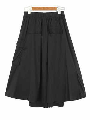 Womens Long Cargo Skirt
