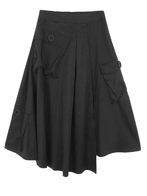 Womens Long Cargo Skirt