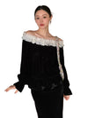 Women's Long Sleeve Black T Shirt