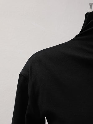 Women's Long Sleeve Black T Shirts