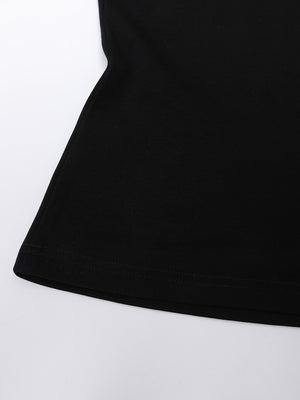Women's Long Sleeve Black T Shirts