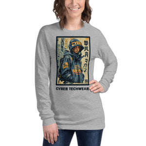 Womens Long Sleeve Graphic Tees - product view on white background