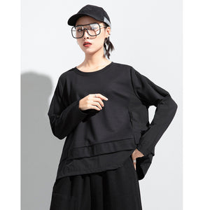Women's Oversized Black T Shirt