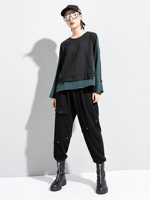 Women's Oversized Black T Shirt