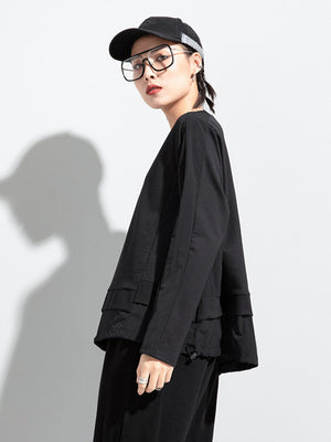 Women's Oversized Black T Shirt