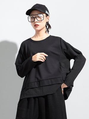 Women's Oversized Black T Shirt