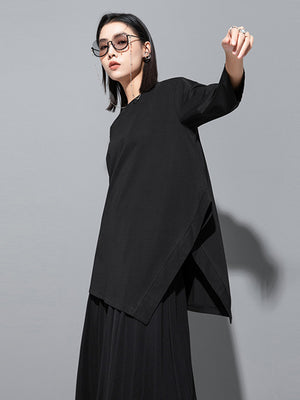 Women's Oversized Casual Black T-shirts
