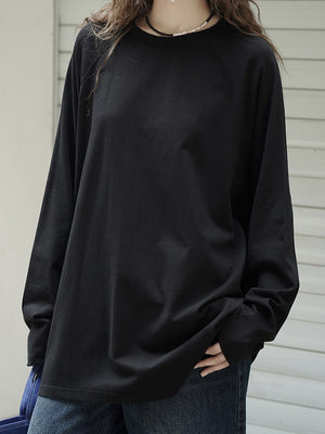 Women's Plain Black T Shirt