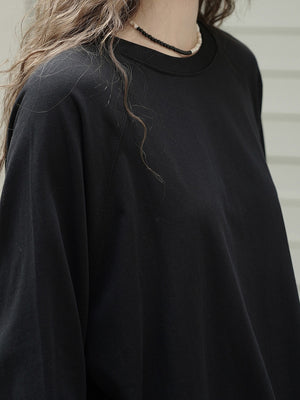 Women's Plain Black T Shirt