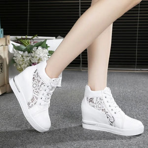 Women's Platform Sneakers White