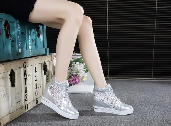 Women's Platform Sneakers White