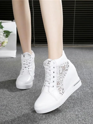 Women's Platform Sneakers White
