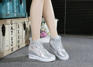 Women's Platform Sneakers White