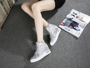 Women's Platform Sneakers White