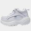 Womens Platform White Sneakers