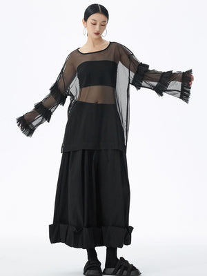Women's Plus Size Black T Shirt