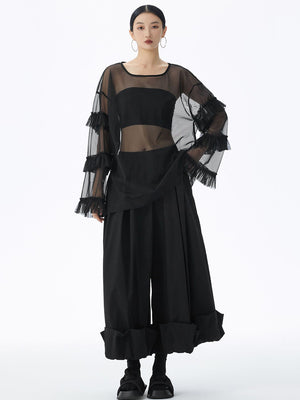 Women's Plus Size Black T Shirt