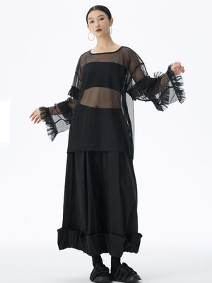 Women's Plus Size Black T Shirt