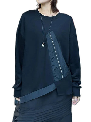 Womens Pullover Sweatshirt - product view on white background
