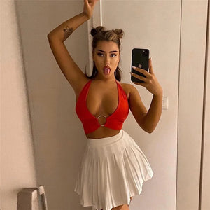 Womens Sexy Sleeveless Crop Top