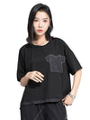Women's Short Sleeve Black T Shirt