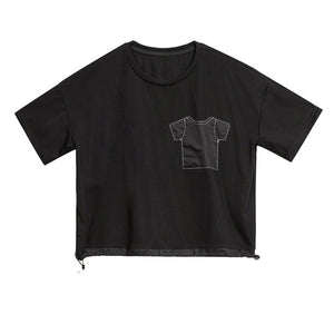 Women's Short Sleeve Black T Shirt