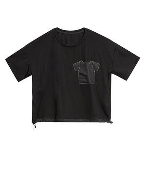 Women's Short Sleeve Black T Shirt