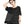 Women's T Shirts Black - product view on white background