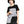 Women's T Shirts Black and Gray - product view on white background