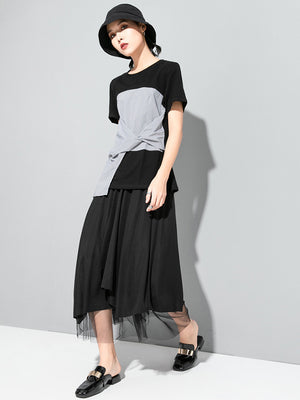 Women's T Shirts Black and Gray