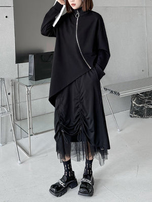 Women's Turtleneck Black T-shirts