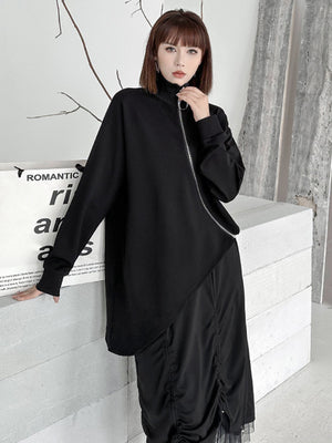 Women's Turtleneck Black T-shirts