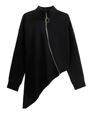 Women's Turtleneck Black T-shirts