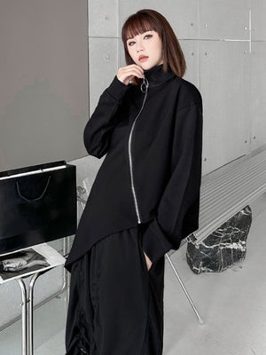 Women's Turtleneck Black T-shirts