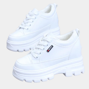 Women's White Sneakers Platform
