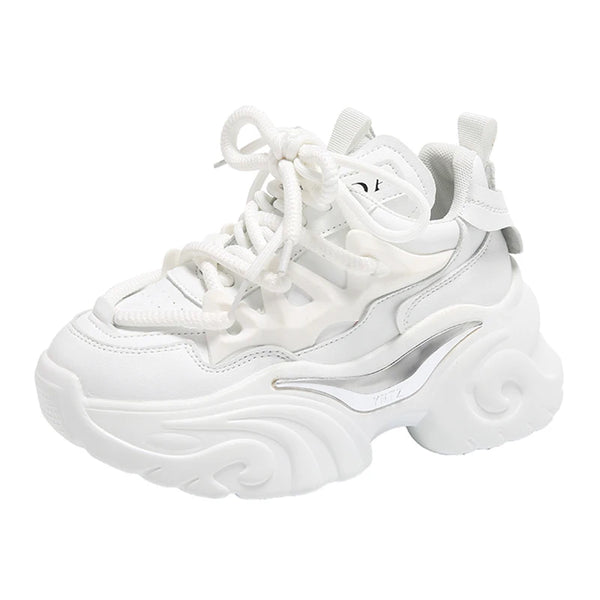 Womens White Sneakers Platform