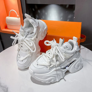 Womens White Sneakers Platform