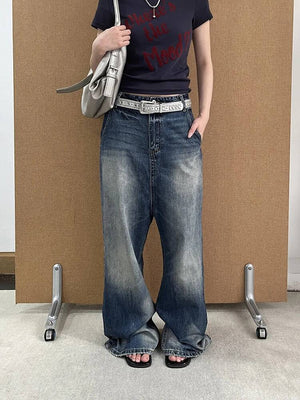 Women's Y2K Jeans Crotch Straight